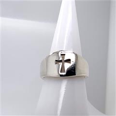 James Avery Wide Crosslet Sterling Silver Ring